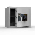 CMI MiniGuard MG3A safe with door open showing adjustable shelf
